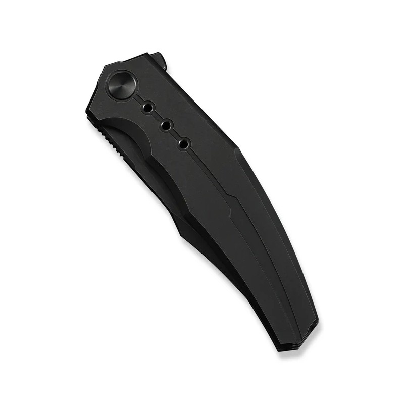 Nóż składany WeKnife Kyklos Black Titanium, Black Stonewashed M390 (WE23086-1)