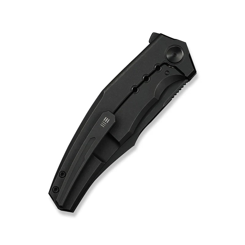 Nóż składany WeKnife Kyklos Black Titanium, Black Stonewashed M390 (WE23086-1)