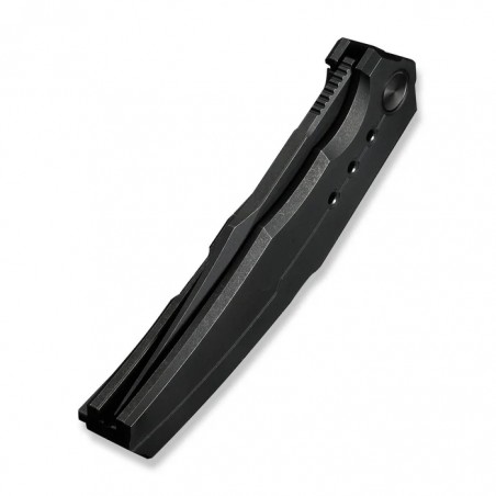 Nóż składany WeKnife Kyklos Black Titanium, Black Stonewashed M390 (WE23086-1)