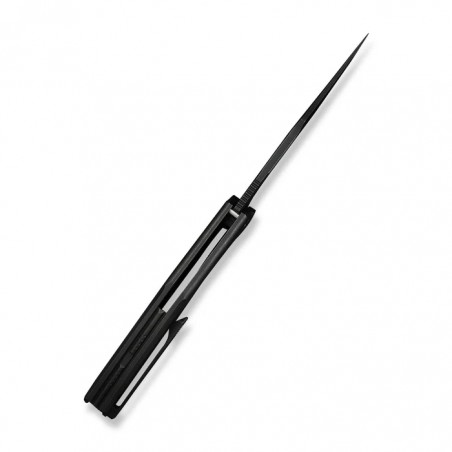 Nóż składany WeKnife Kyklos Black Titanium, Black Stonewashed M390 (WE23086-1)