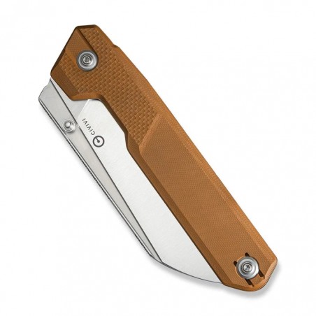 Nóż składany Civivi Hid Brown G10, Satin 14C28N by Ostap Hel (C23008-3)