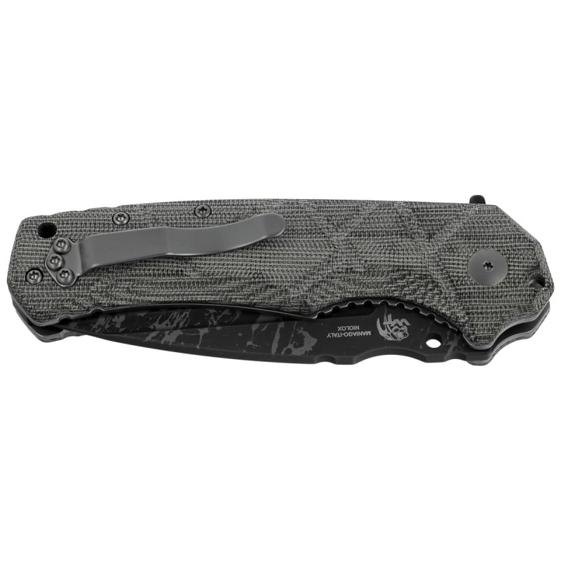 Nóż składany Fox Uro OD Green Canvas Micarta, Acid Washed Niolox by Wander Tactical (FX-557)