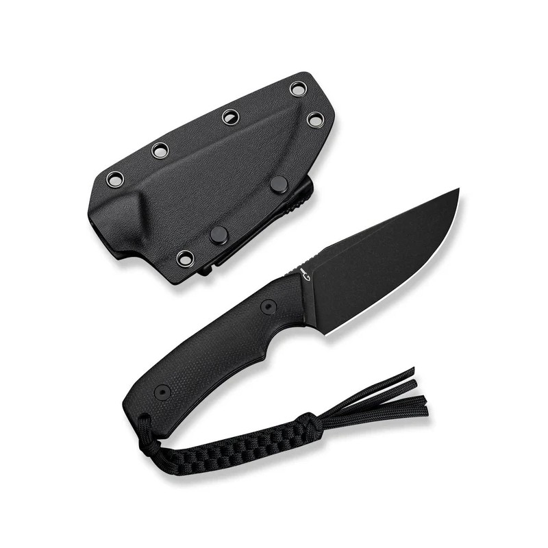 Nóż Civivi Gander Black Canvas Micarta, Black Stonewashed 14C28N by Matt Gentry (C24058B-2)