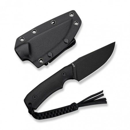 Nóż Civivi Gander Black Canvas Micarta, Black Stonewashed 14C28N by Matt Gentry (C24058B-2)