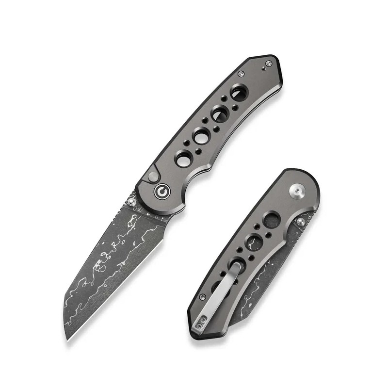 Nóż składany Civivi Pragma Prime Gray Aluminium, Damascus (C24067-DS1)