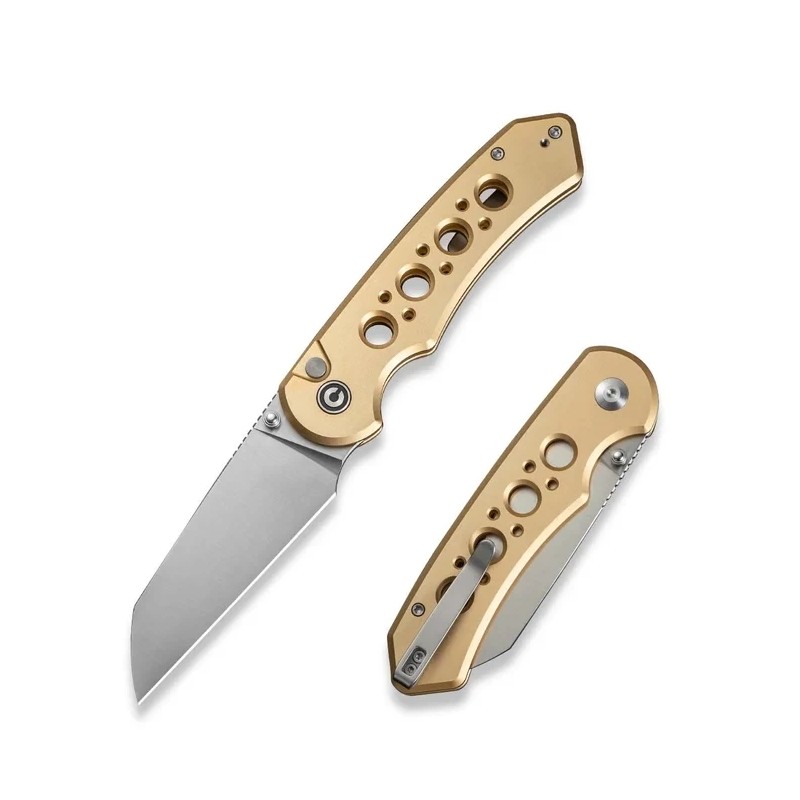 Nóż składany Civivi Pragma Prime Champagne Aluminium, Satin 14C28N (C24067-3)