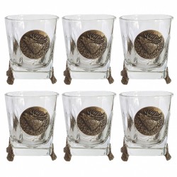 Szklanki do whisky Golden Fox Mars Deer zdobione...