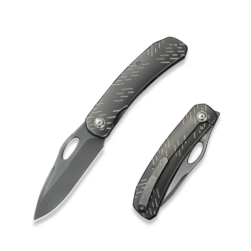 Nóż składany WeKnife Inmate Gray Titanium, Polished Gray CPM 20CV by Jerad Neeve (WE23096B-4)