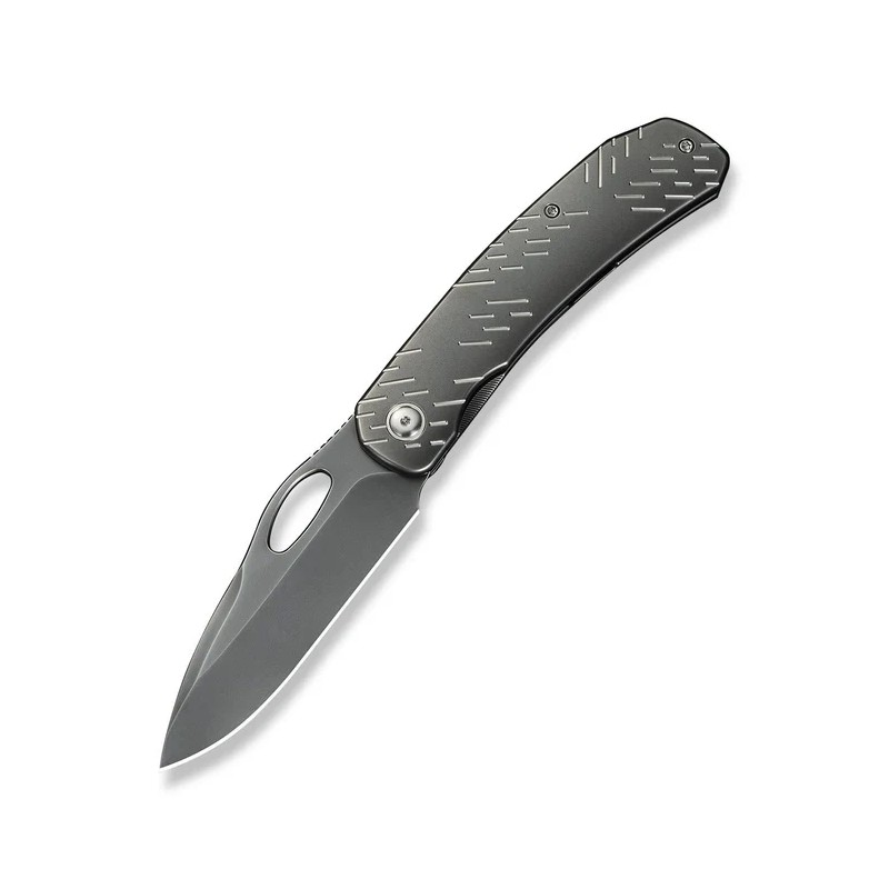 Nóż składany WeKnife Inmate Gray Titanium, Polished Gray CPM 20CV by Jerad Neeve (WE23096B-4)
