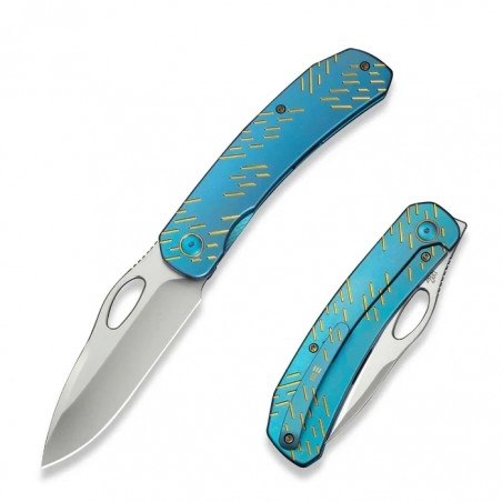 Nóż składany WeKnife Inmate Blue Titanium, Satin CPM 20CV by Jerad Neeve (WE23096B-3) Nóż składany WeKnife Inmate Blue Titanium, Satin CPM 20CV by Jerad Neeve (WE23096B-3)