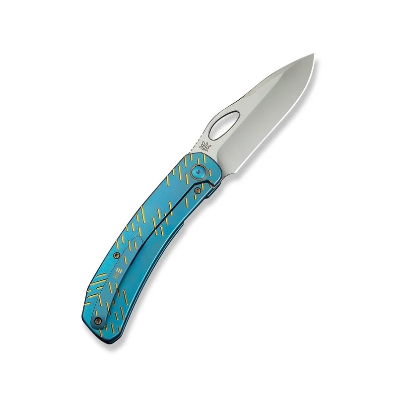 Nóż składany WeKnife Inmate Blue Titanium, Satin CPM 20CV by Jerad Neeve (WE23096B-3)