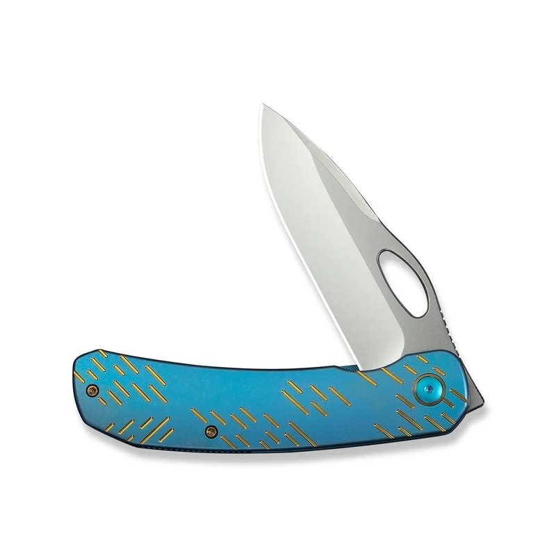 Nóż składany WeKnife Inmate Blue Titanium, Satin CPM 20CV by Jerad Neeve (WE23096B-3)