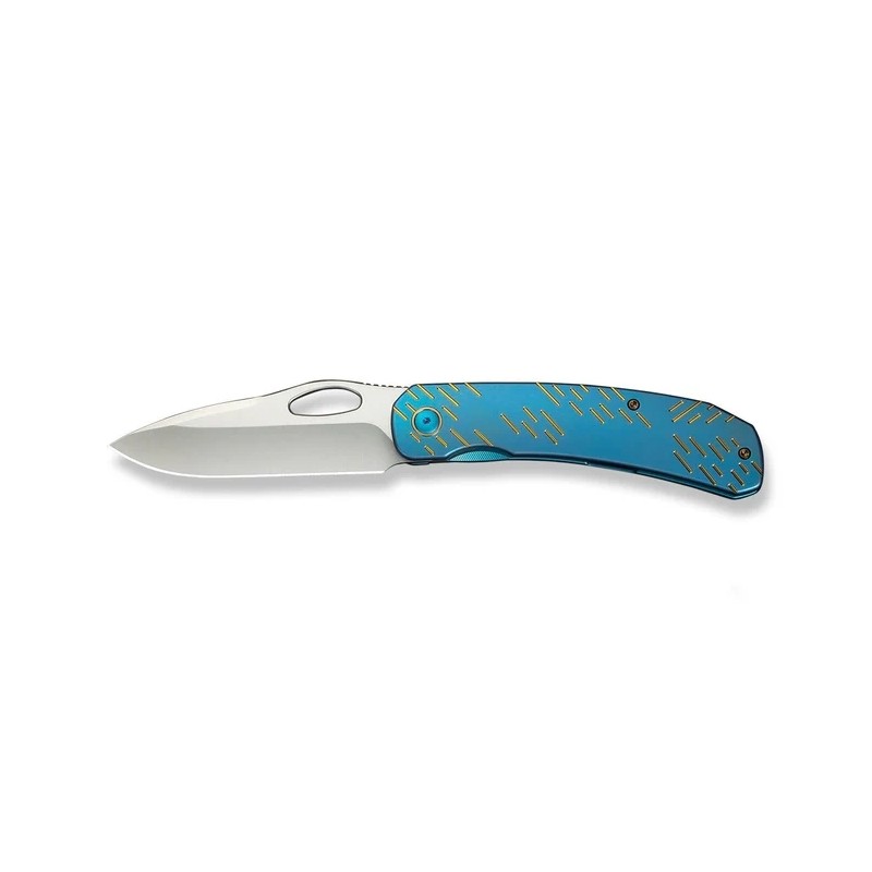Nóż składany WeKnife Inmate Blue Titanium, Satin CPM 20CV by Jerad Neeve (WE23096B-3)