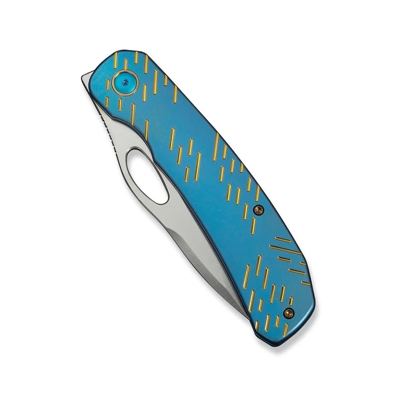 Nóż składany WeKnife Inmate Blue Titanium, Satin CPM 20CV by Jerad Neeve (WE23096B-3)