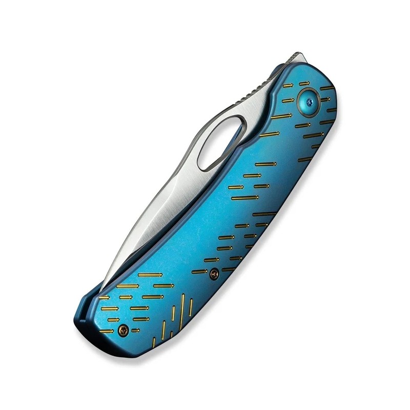 Nóż składany WeKnife Inmate Blue Titanium, Satin CPM 20CV by Jerad Neeve (WE23096B-3)