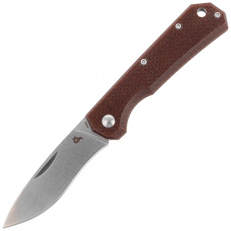 Nóż składany BlackFox Ciol Brown Canvas Micarta, Stonewashed 440C by Denis Simonutti (BF-748 MIB)