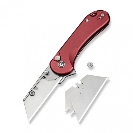 Nóż składany Civivi Elementum Utility Burgundy Aluminium, Stonewashed 6Cr13 (C23039B-5)