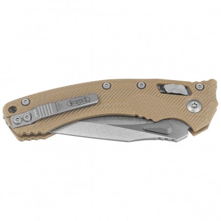 Nóż składany Microtech Amphibian Ram-Lok S/E Tan Fluted G10, Stonewashed M390MK by Tony Marfione (137RL-10FLGTTA) Nóż składany Microtech Amphibian Ram-Lok S/E Tan Fluted G10, Stonewashed M390MK by Tony Marfione (137RL-10FLGTTA)