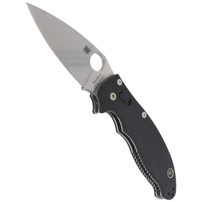 Nóż składany Spyderco Manix 2 Black G10, Satin CPM S30V by Eric Glesser (C101GP2)