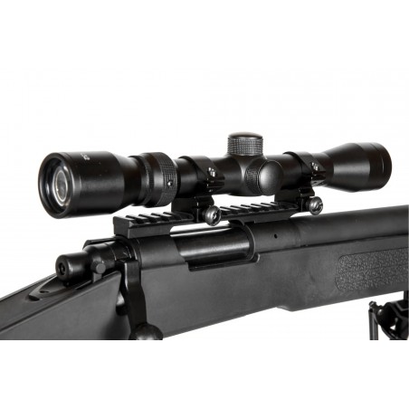 Replika karabinu wyborowego SA-S02 CORE™ High Velocity z lunetą i dwójnogiem - Czarna Replika karabinu wyborowego SA-S02 CORE™ High Velocity z lunetą i dwójnogiem - Czarna