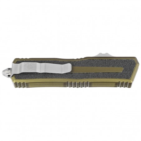 Nóż automatyczny OTF Microtech Scarab II D/E-S Gen III OD Green Aluminium/3M, Stonewashed M390MK by Tony Marfione (1180-10OD)