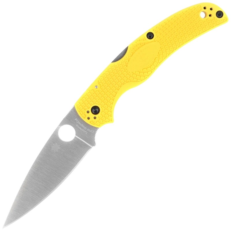 Nóż składany Spyderco Native Chief 2 Lightweight Salt Yellow FRN, Satin MagnaCut by Sal Glesser (C244PYL)