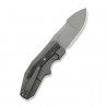 Nóż składany WeKnife Coral SLT Gray Titanium/Marble Carbon Fiber, Gray Stonewashed 20CV by Gustavo T. Cecchini (WE24044-2)