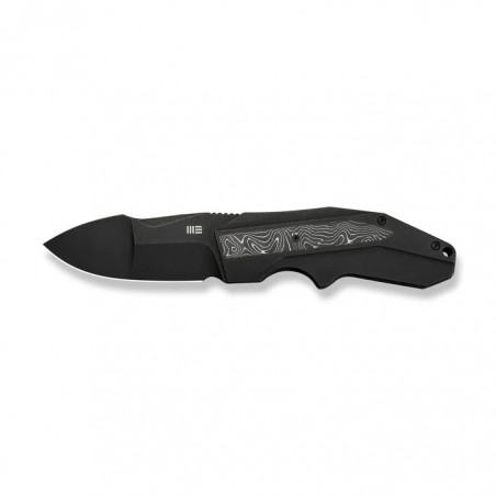 Nóż składany WeKnife Coral Black Titanium/Aluminium Foil Carbon Fiber, Black Stonewashed CPM 20CV by Gustavo T. Cecchini (WE2404 Nóż składany WeKnife Coral Black Titanium/Aluminium Foil Carbon Fiber, Black Stonewashed CPM 20CV by Gustavo T. Cecchini (WE2404