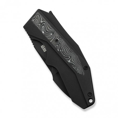 Nóż składany WeKnife Coral Black Titanium/Aluminium Foil Carbon Fiber, Black Stonewashed CPM 20CV by Gustavo T. Cecchini (WE2404 Nóż składany WeKnife Coral Black Titanium/Aluminium Foil Carbon Fiber, Black Stonewashed CPM 20CV by Gustavo T. Cecchini (WE2404