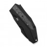 Nóż składany WeKnife Coral Black Titanium/Aluminium Foil Carbon Fiber, Black Stonewashed CPM 20CV by Gustavo T. Cecchini (WE2404