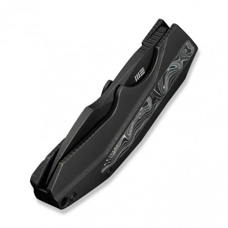 Nóż składany WeKnife Coral Black Titanium/Aluminium Foil Carbon Fiber, Black Stonewashed CPM 20CV by Gustavo T. Cecchini (WE2404 Nóż składany WeKnife Coral Black Titanium/Aluminium Foil Carbon Fiber, Black Stonewashed CPM 20CV by Gustavo T. Cecchini (WE2404