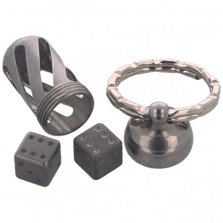 Brelok z kośćmi Lionsteel Acorn Dice, Steel (DD IN) Brelok z kośćmi Lionsteel Acorn Dice, Steel (DD IN)