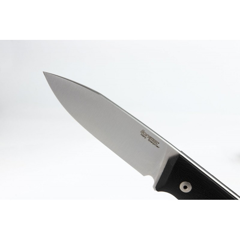 Nóż LionSteel Bushcraft G10 Black, Satin Blade (B35 GBK)