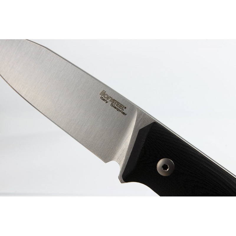 Nóż LionSteel Bushcraft G10 Black, Satin Blade (B35 GBK)