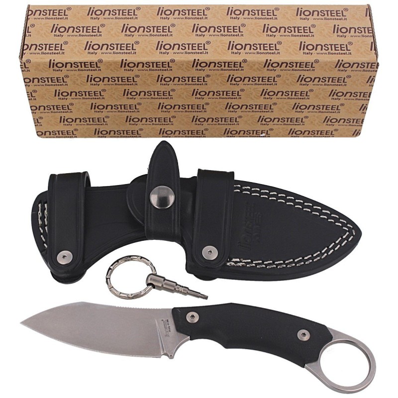 Nóż LionSteel H1 G10 Black, Stonewashed M390 by Tommaso Rumici (H1 GBK)