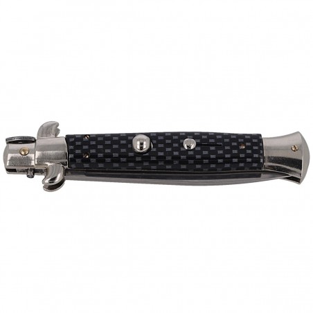 Nóż sprężynowy Frank Beltrame Stiletto Carbon Fiber 23cm (FB 23/37CF) Nóż sprężynowy Frank Beltrame Stiletto Carbon Fiber 23cm (FB 23/37CF)