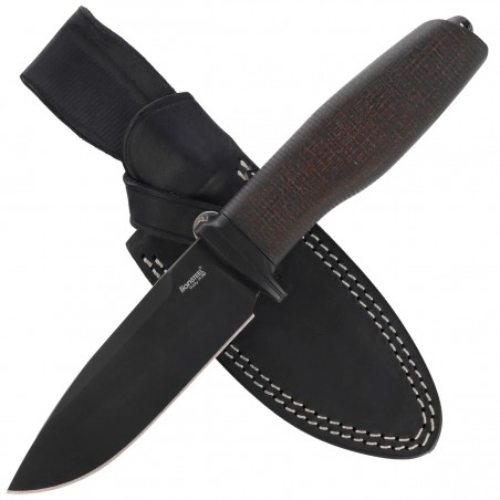Nóż LionSteel Acha Green Burlap Micarta, Black Stonewashed M390 by Molletta (AH B BLG) Nóż LionSteel Acha Green Burlap Micarta, Black Stonewashed M390 by Molletta (AH B BLG)