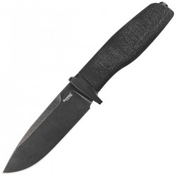 Nóż LionSteel Acha Black Burlap Micarta, Black Stonewashed M390 by Molletta (AH B BLB)