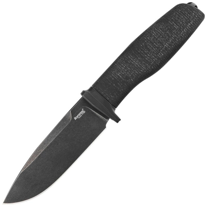 Nóż LionSteel Acha Black Burlap Micarta, Black Stonewashed M390 by Molletta (AH B BLB)