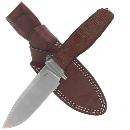 Nóż LionSteel Acha Natural Burlap Micarta, Satin M390 by Molletta (AH BLN) Nóż LionSteel Acha Natural Burlap Micarta, Satin M390 by Molletta (AH BLN)