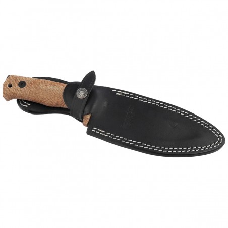 Nóż LionSteel Tactical Natural Canvas Micarta, Black Stonewashed Niolox by Molletta (T5B CVN) Nóż LionSteel Tactical Natural Canvas Micarta, Black Stonewashed Niolox by Molletta (T5B CVN)