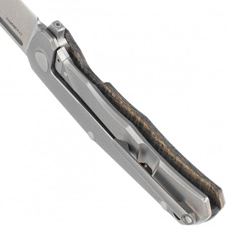 Nóż składany LionSteel Q4ttro Green Burlap Micarta/Titanium, Satin MagnaCut by Molletta (Q4 BGR) Nóż składany LionSteel Q4ttro Green Burlap Micarta/Titanium, Satin MagnaCut by Molletta (Q4 BGR)