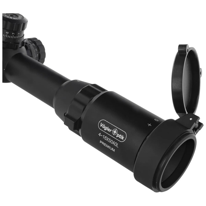 Luneta celownicza Vögler Optik Premium 4-16x50AOL Mil-Dot 1'' z podświetleniem i paralaksą, montaż 11mm