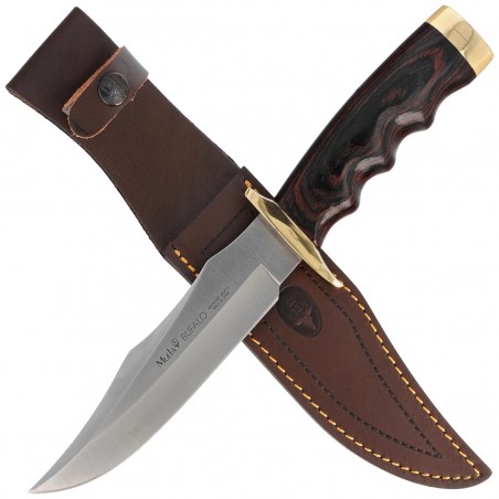Nóż Muela Bufalo-17R Red Pakka Wood, Satin X50CrMoV15 Nóż Muela Bufalo-17R Red Pakka Wood, Satin X50CrMoV15