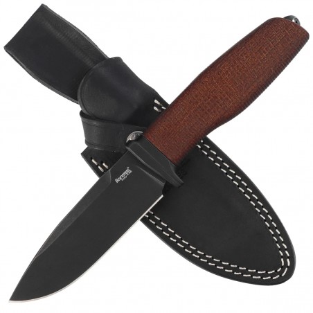 Nóż LionSteel Acha Natural Burlap Micarta, Black Stonewashed M390 by Molletta (AH B BLN) Nóż LionSteel Acha Natural Burlap Micarta, Black Stonewashed M390 by Molletta (AH B BLN)