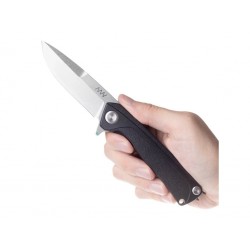 Nóż składany ANV Z100 BB Black GRN, Stonewashed Sleipner (ANVZ100-051)