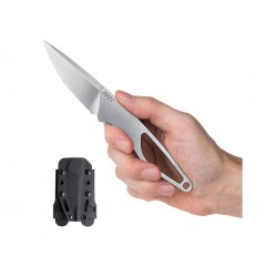 Nóż ANV P100 Naked/Skeletonized, Stonewashed Sleipner (ANVP100-001)