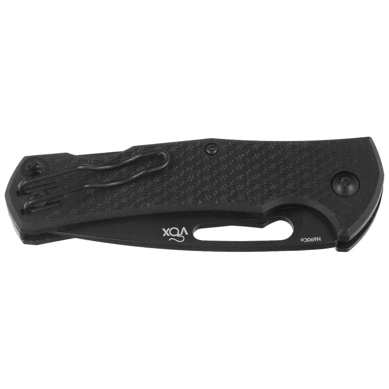 Nóż składany MKM Lov Black FRN, Black Top Shield N690 by Jesper Voxnæs (MK LV-PBK)