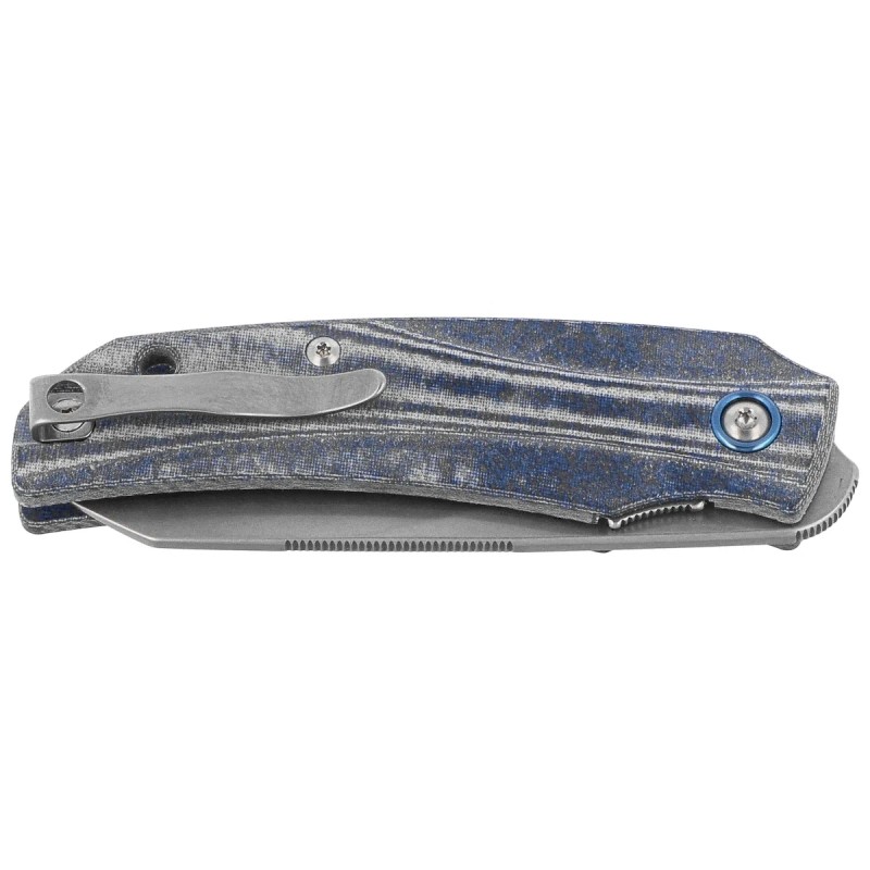 Nóż składany MKM Ice Denim Canvas Micarta, Stonewashed MagnaCut by Tommaso Rumici & Denis Simonutti (MK IC-DC)