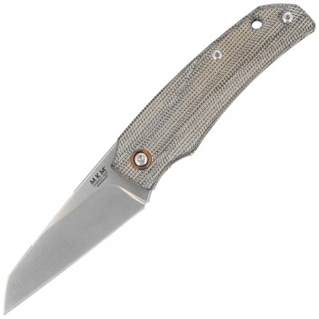 Nóż składany MKM Ice Gray Canvas Micarta, Stonewashed MagnaCut by Tommaso Rumici & Denis Simonutti (MK IC-GC) Nóż składany MKM Ice Gray Canvas Micarta, Stonewashed MagnaCut by Tommaso Rumici & Denis Simonutti (MK IC-GC)